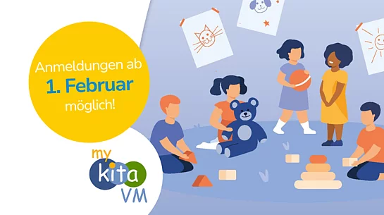 Ab dem 1. Februar sind Anmeldungen für die Kindergärten über das Portal „mykitaVM“ möglich.